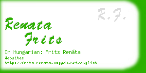renata frits business card
